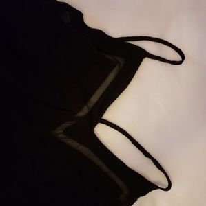 Flowy sheer black tank